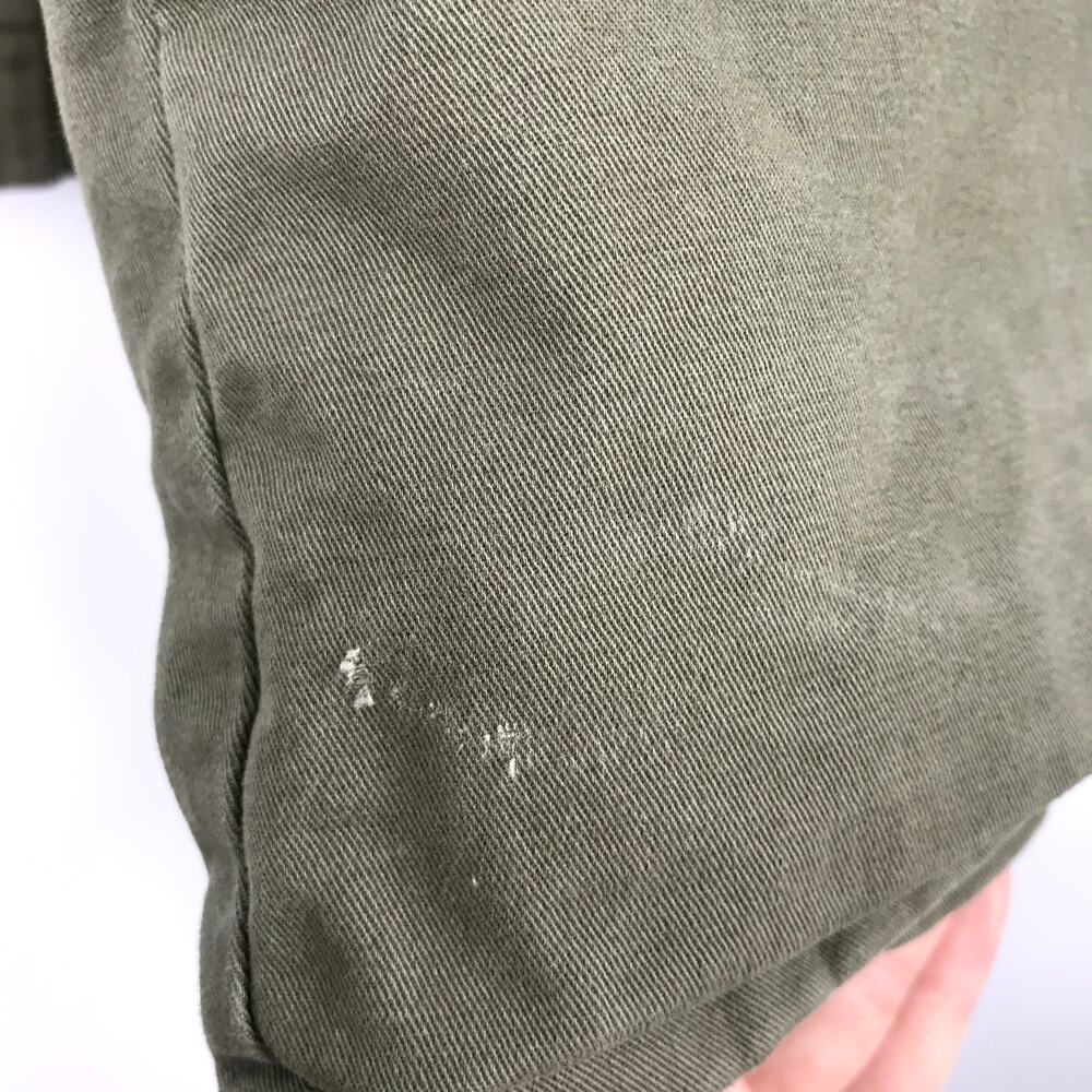 NUDE The Label Military Utility Field Jacket S Army Green Pockets Drawstring - Picture 6 of 6